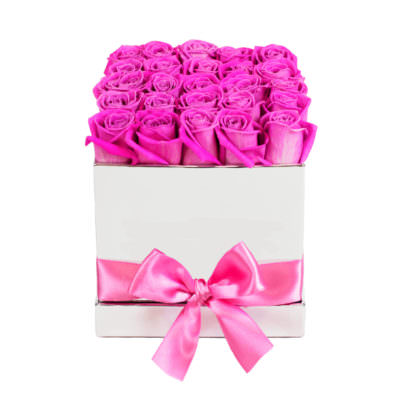 Цветы в коробке "Розы Pink Floyd"